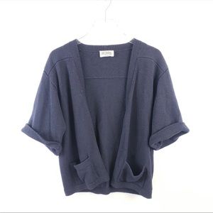 St. John vintage 60’s made in USA Marie gray knit open front sweater